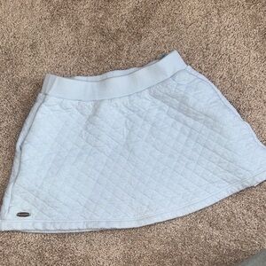 Light Blue Quilted Women's Skirt